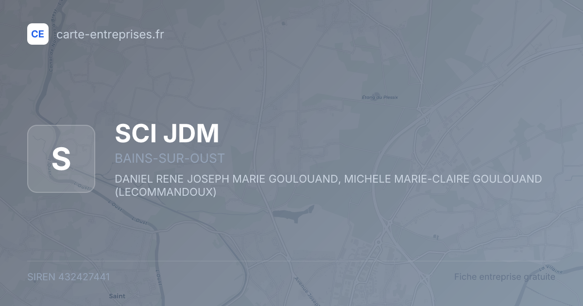 SCI JDM — 432427441 — fiche entreprise
