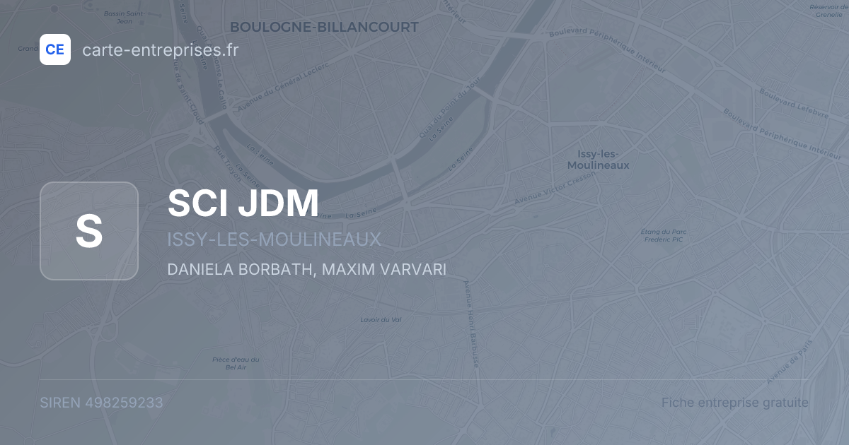 SCI JDM — 498259233 — fiche entreprise