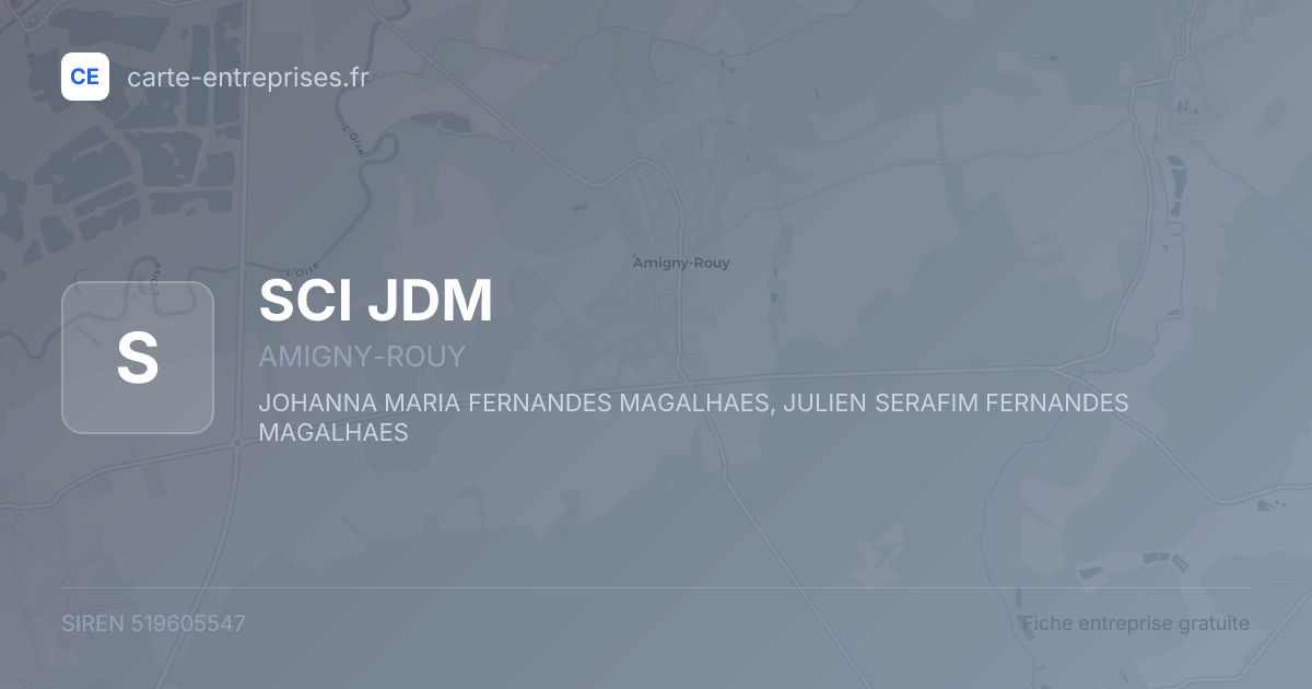 SCI JDM — 519605547 — fiche entreprise