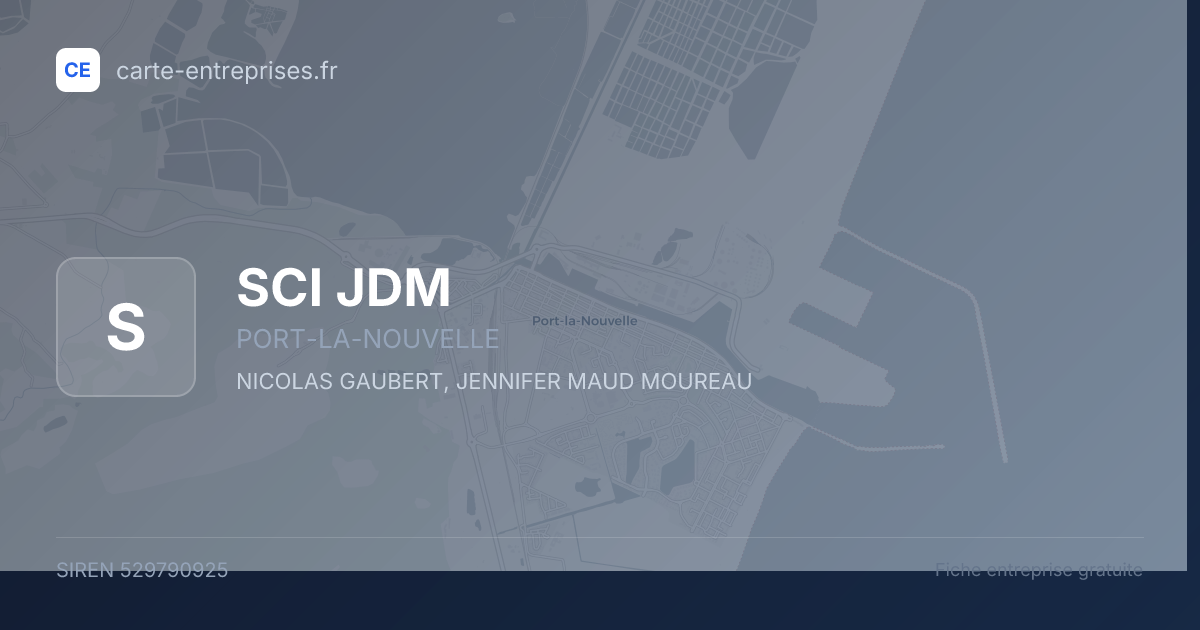 SCI JDM — 529790925 — fiche entreprise