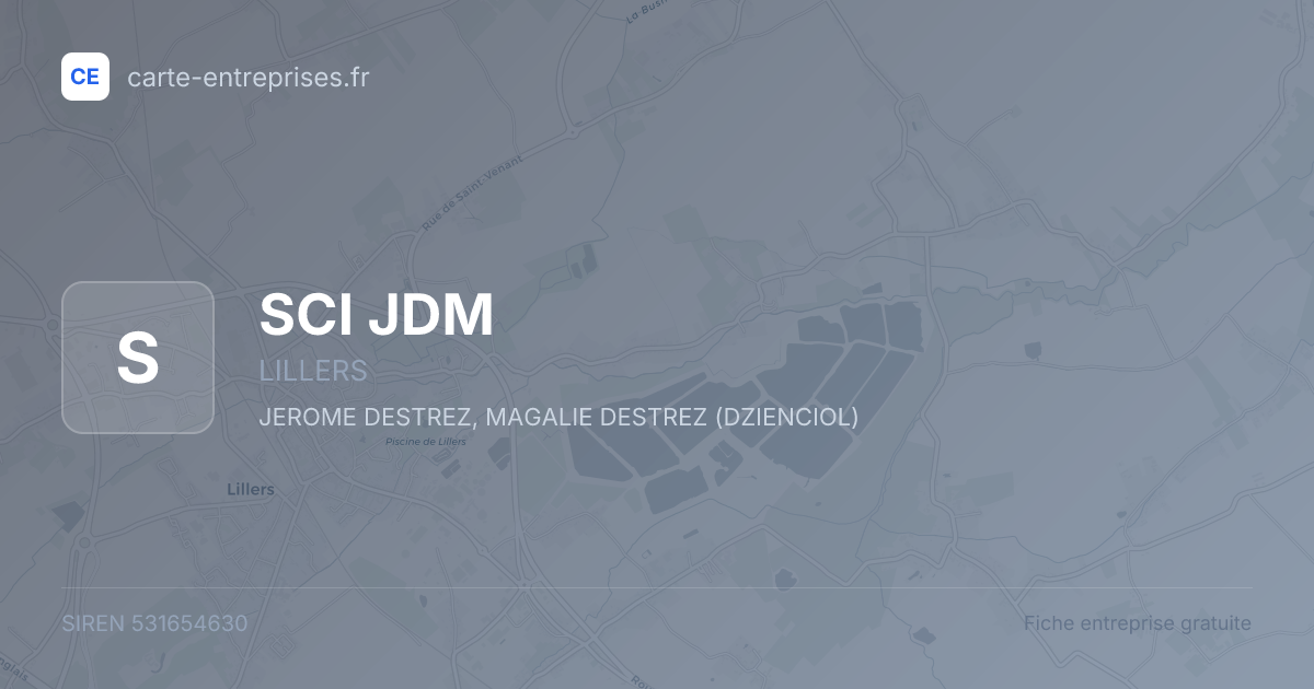 SCI JDM — 531654630 — fiche entreprise