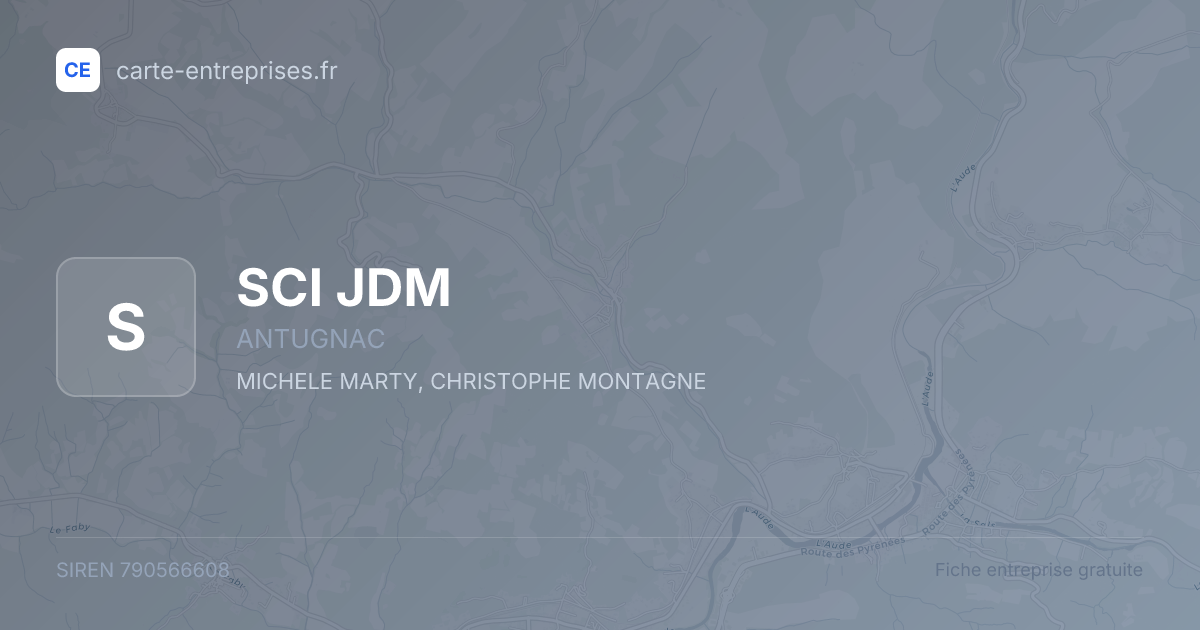 SCI JDM — 790566608 — fiche entreprise