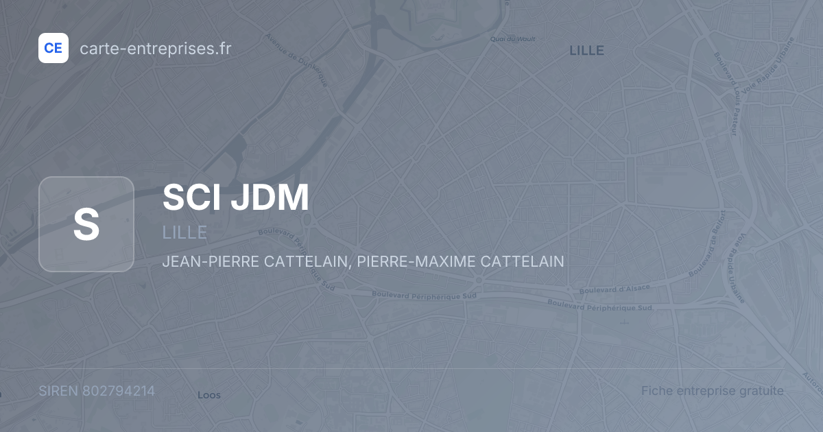 SCI JDM — 802794214 — fiche entreprise