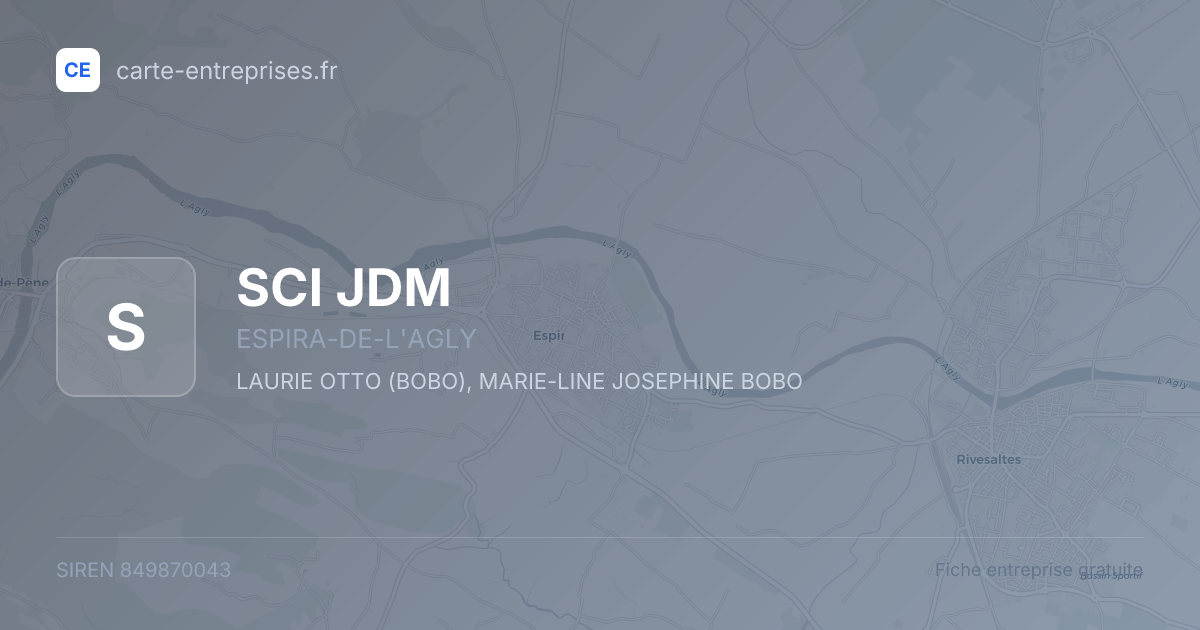 SCI JDM — 849870043 — fiche entreprise