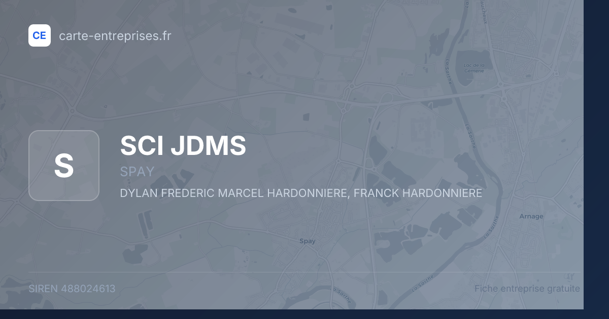 SCI JDMS — 488024613 — fiche entreprise