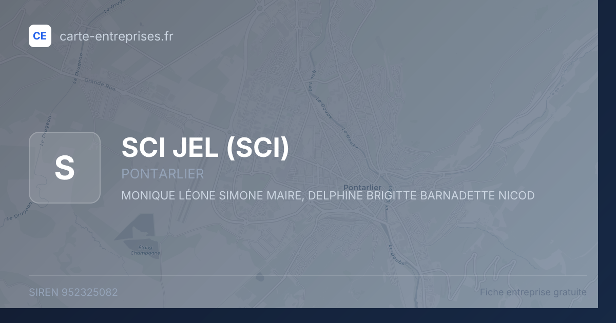 SCI JEL (SCI) — 952325082 — fiche entreprise