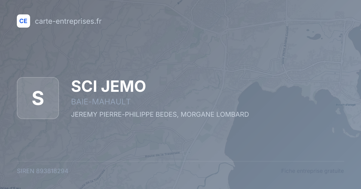 SCI JEMO — 893818294 — fiche entreprise