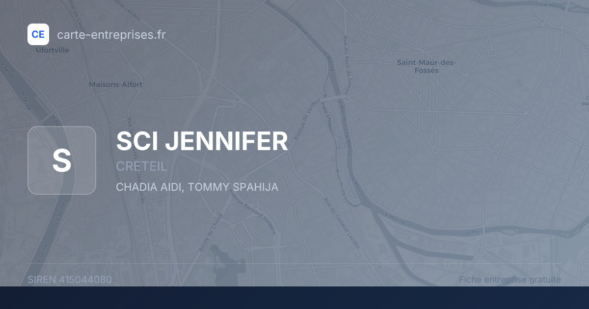 SCI JENNIFER — 415044080 — fiche entreprise
