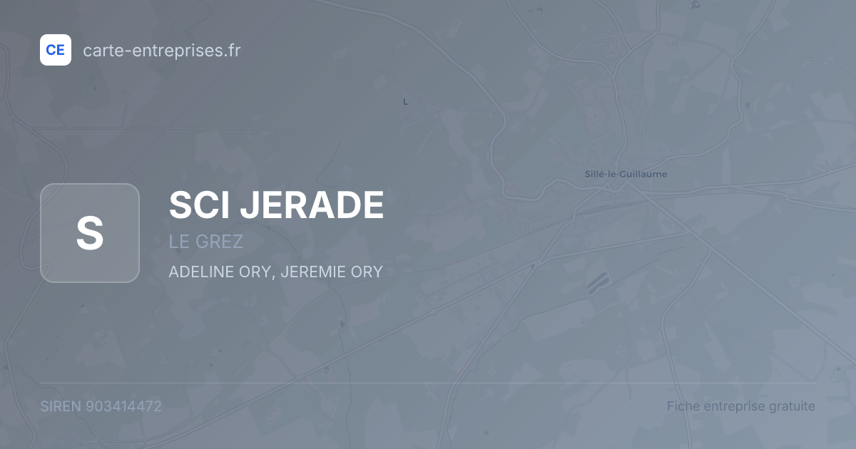 SCI JERADE — 903414472 — fiche entreprise