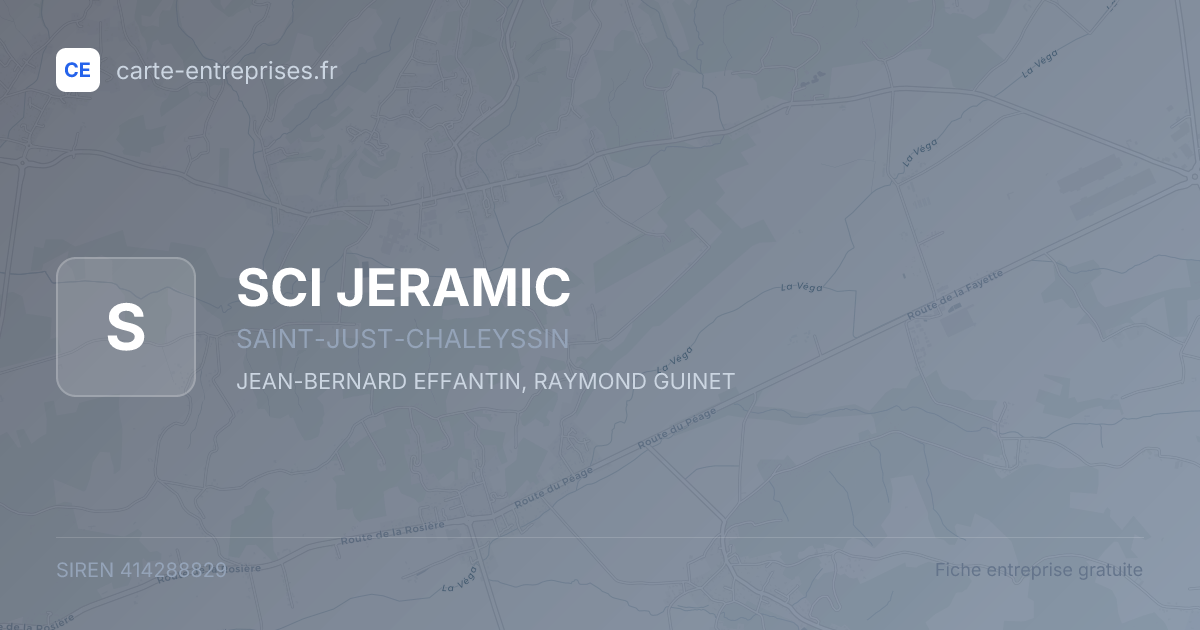 SCI JERAMIC — 414288829 — fiche entreprise