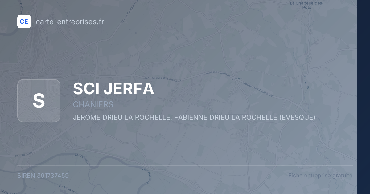 SCI JERFA — 391737459 — fiche entreprise