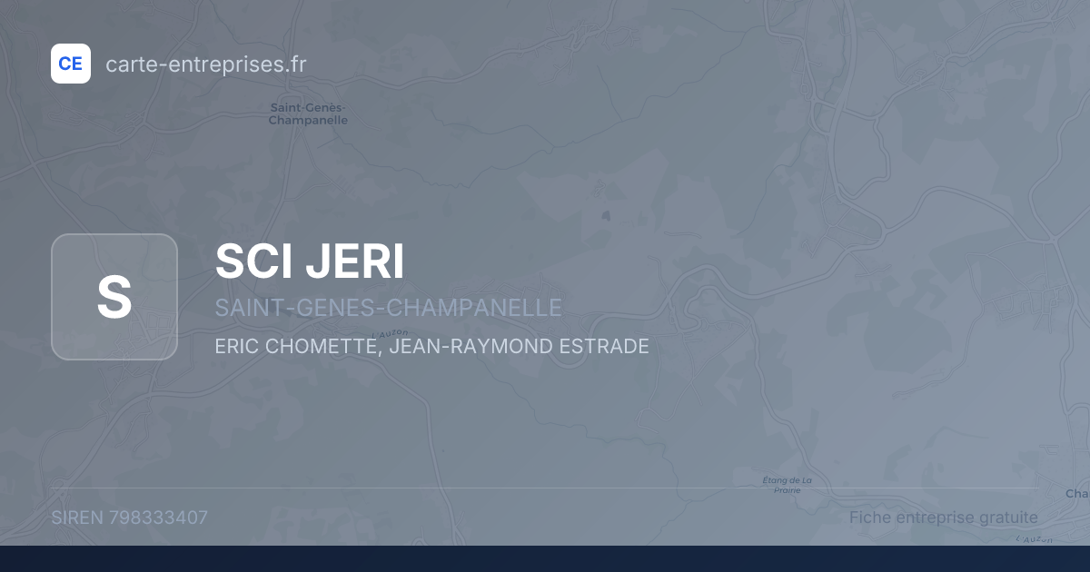 SCI JERI — 798333407 — fiche entreprise