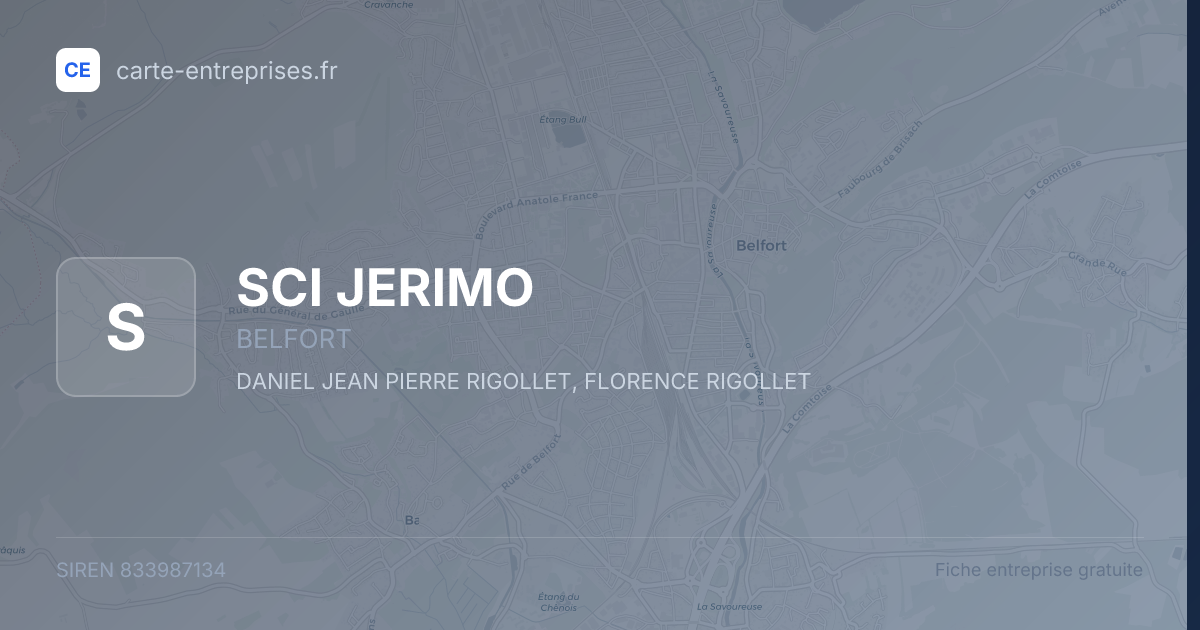 SCI JERIMO — 833987134 — fiche entreprise