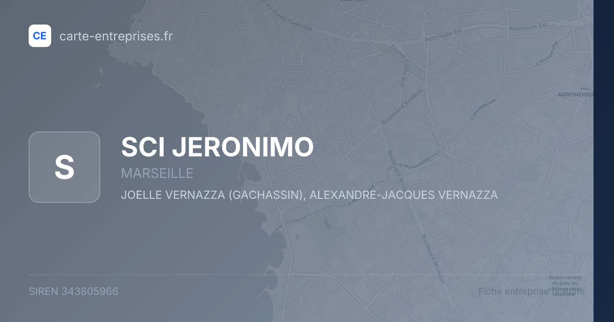 SCI JERONIMO — 343805966 — fiche entreprise