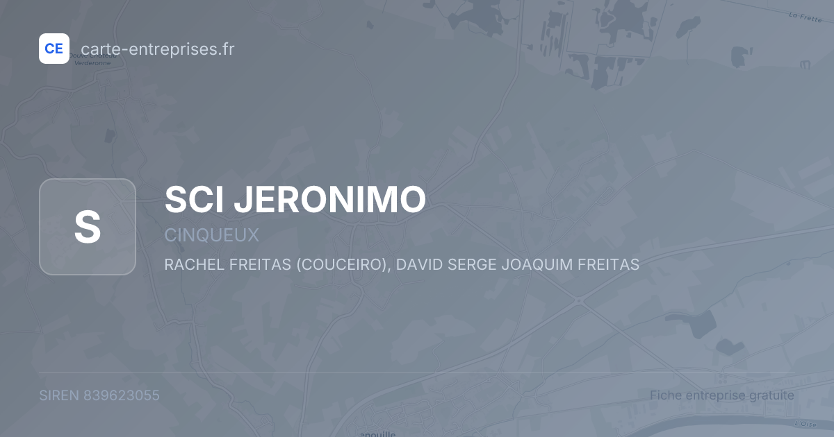 SCI JERONIMO — 839623055 — fiche entreprise