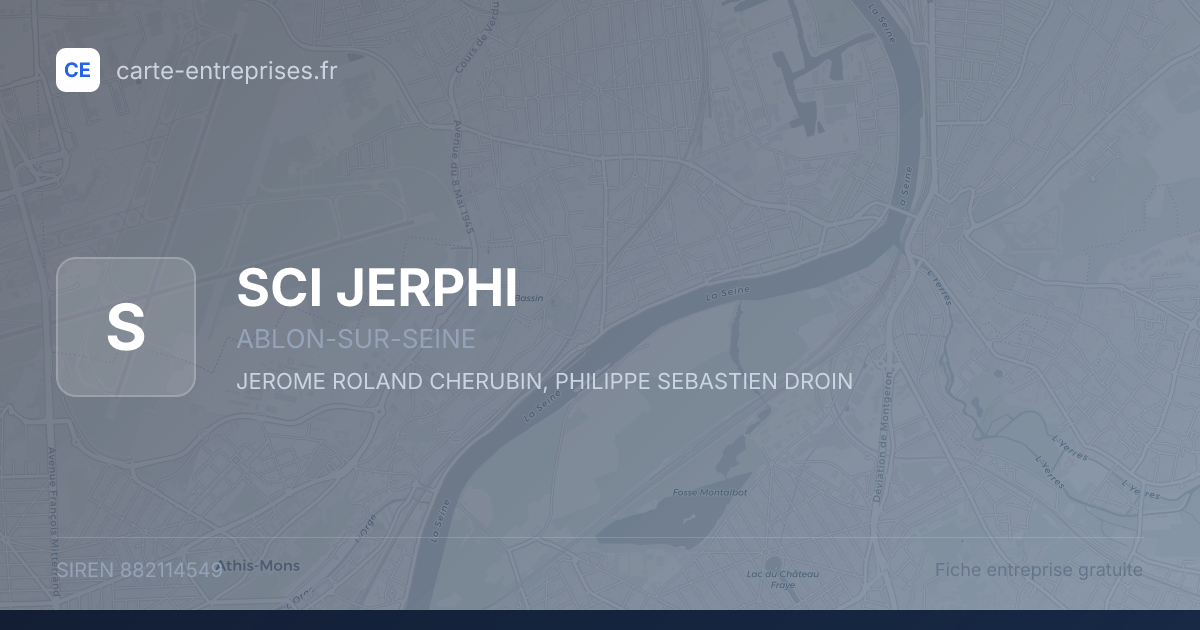 SCI JERPHI — 882114549 — fiche entreprise