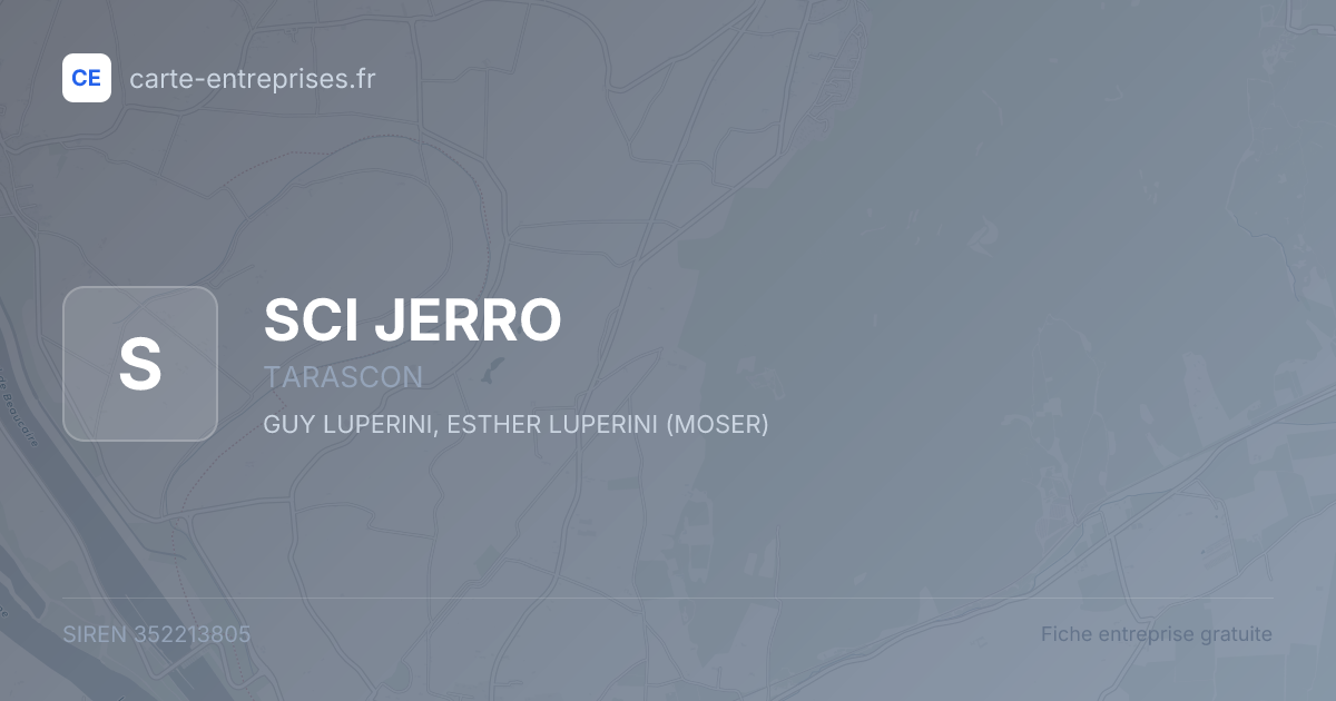 SCI JERRO — 352213805 — fiche entreprise