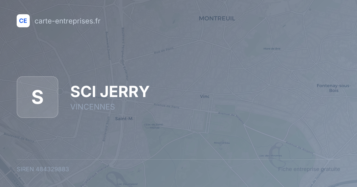 SCI JERRY — 484329883 — fiche entreprise
