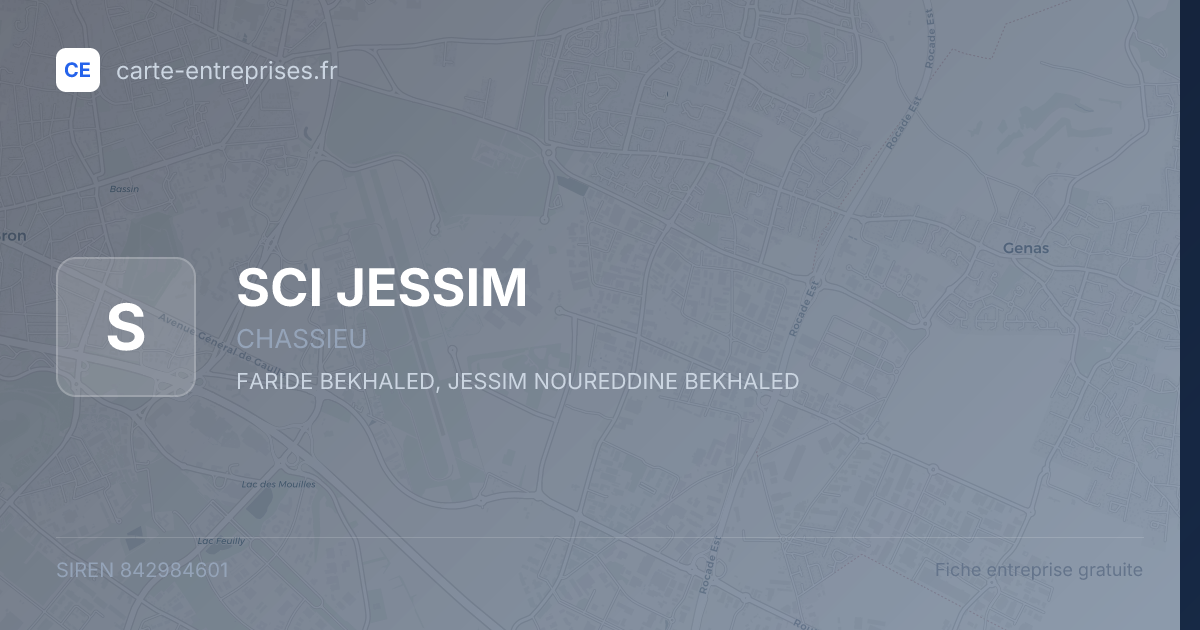 SCI JESSIM — 842984601 — fiche entreprise
