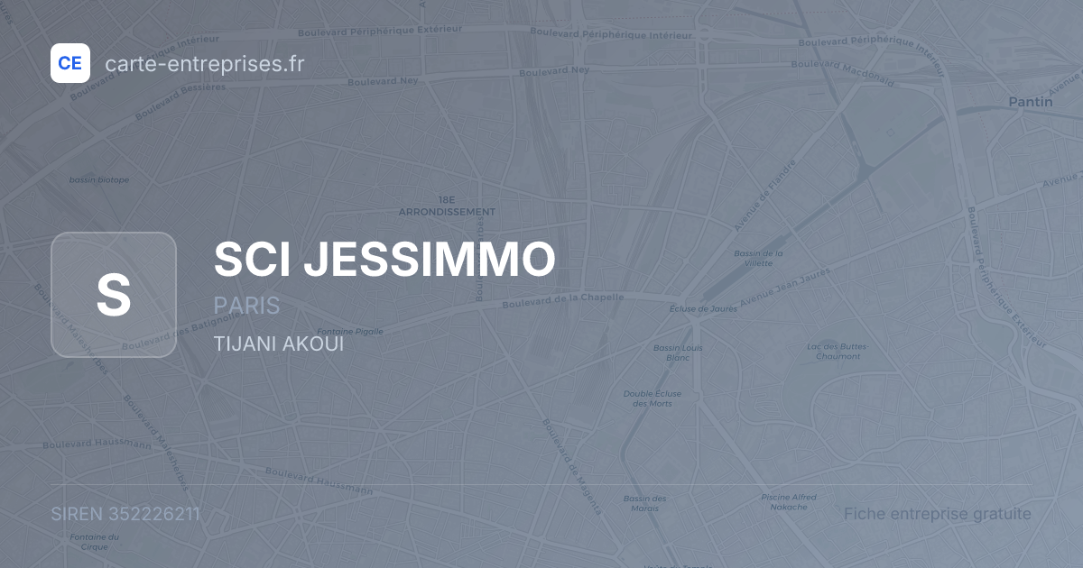 SCI JESSIMMO — 352226211 — fiche entreprise
