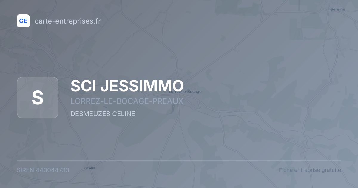 SCI JESSIMMO — 440044733 — fiche entreprise