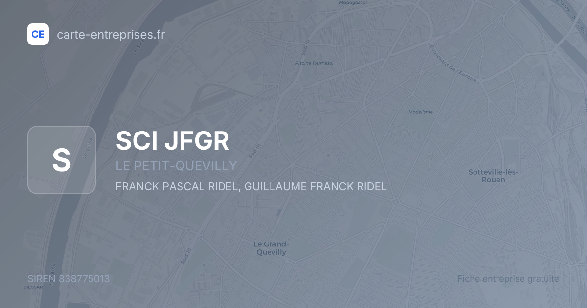 SCI JFGR — 838775013 — fiche entreprise