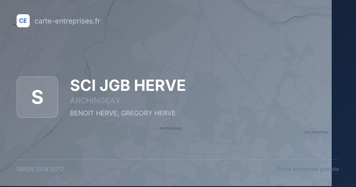 SCI JGB HERVE — 751470717 — fiche entreprise