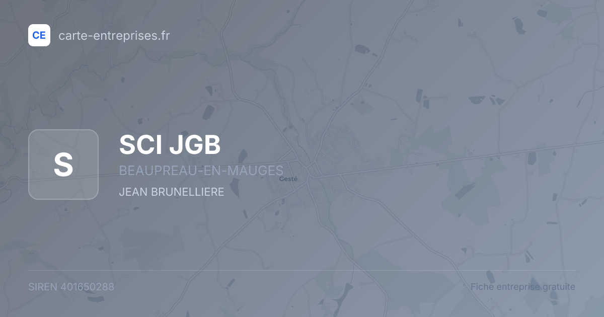 SCI JGB — 401650288 — fiche entreprise