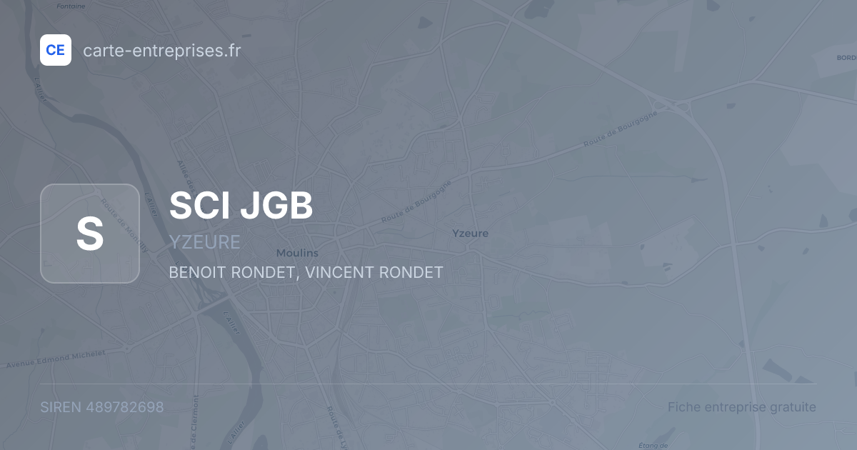 SCI JGB — 489782698 — fiche entreprise