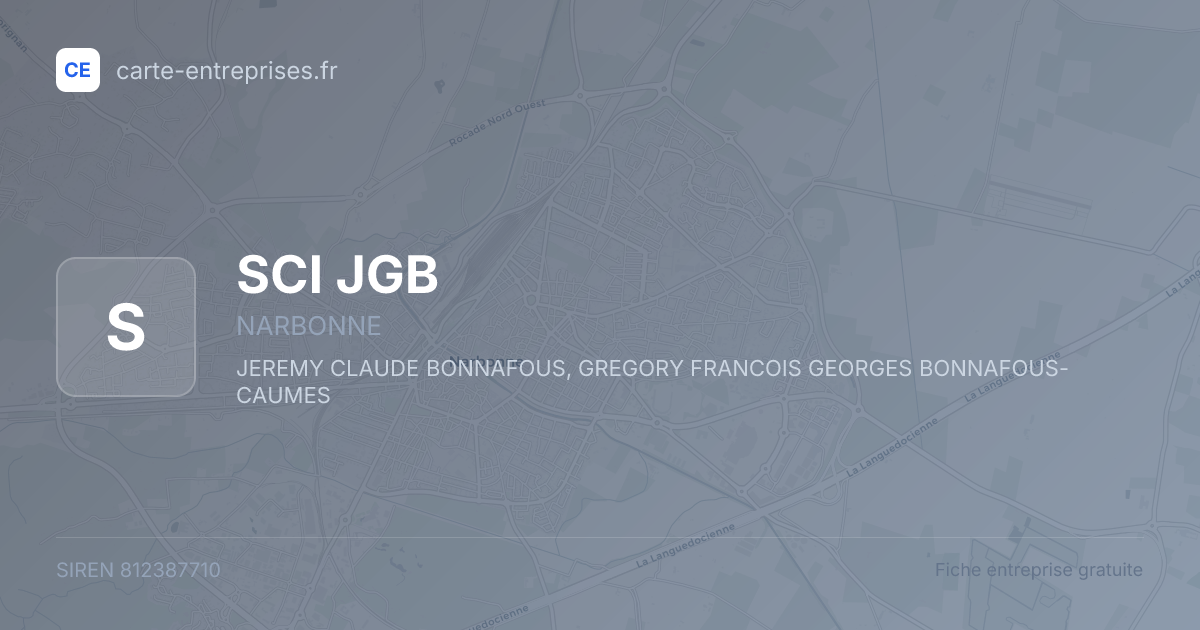SCI JGB — 812387710 — fiche entreprise