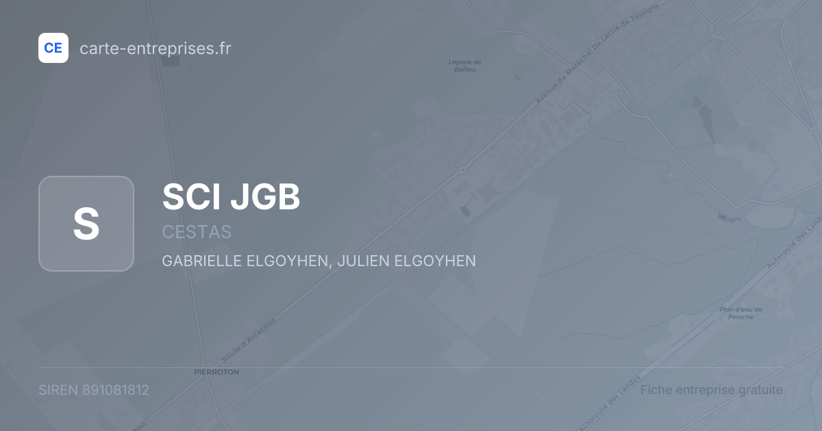 SCI JGB — 891081812 — fiche entreprise