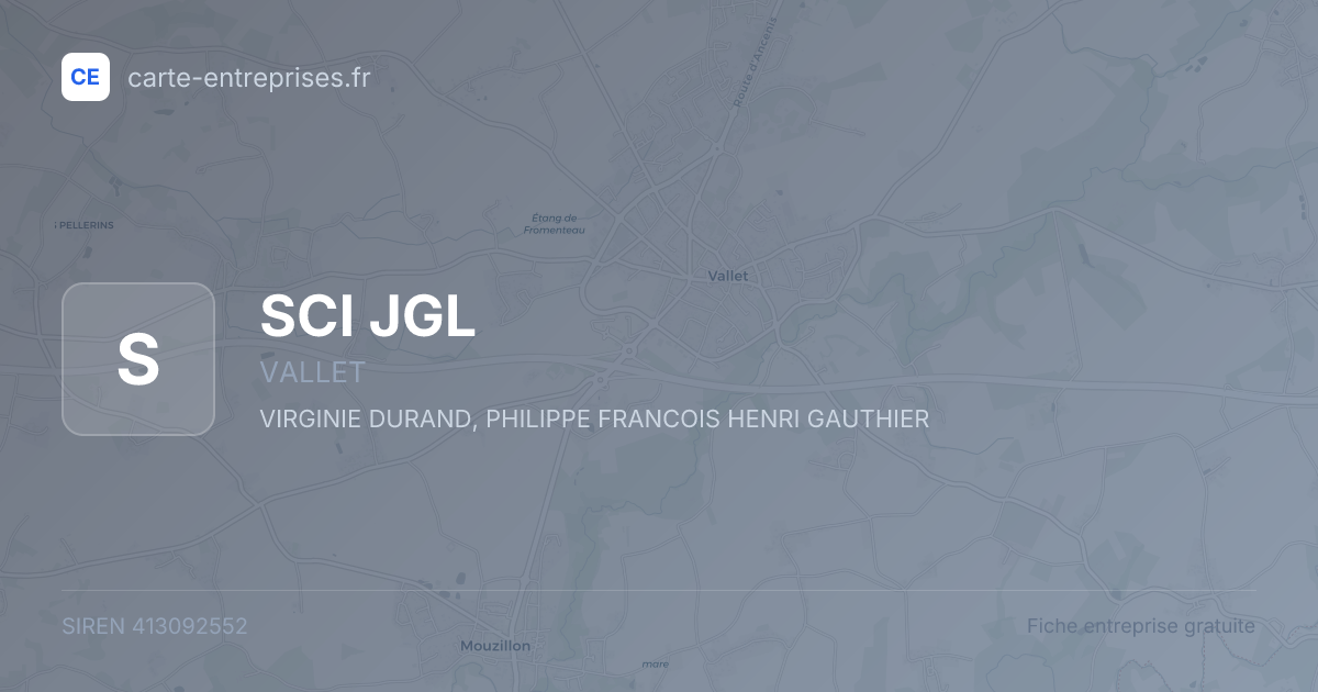 SCI JGL — 413092552 — fiche entreprise