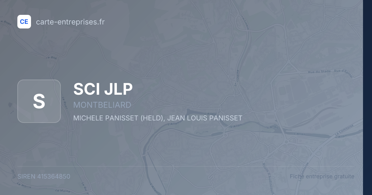SCI JLP — 415364850 — fiche entreprise