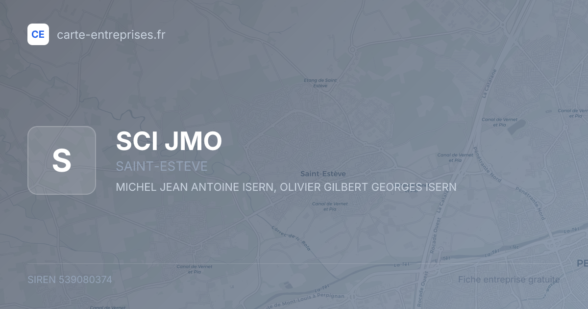 SCI JMO — 539080374 — fiche entreprise