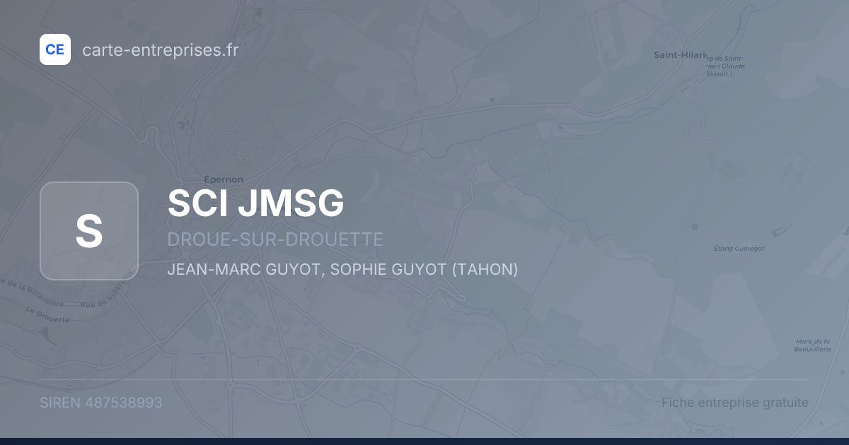 SCI JMSG — 487538993 — fiche entreprise