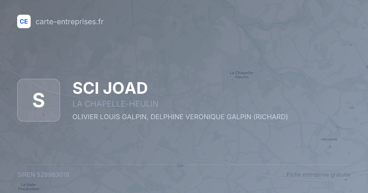 SCI JOAD — 528983018 — fiche entreprise