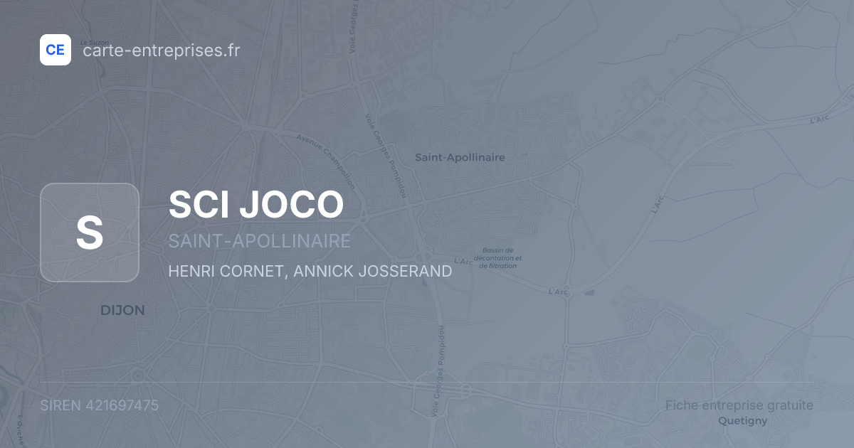 SCI JOCO — 421697475 — fiche entreprise