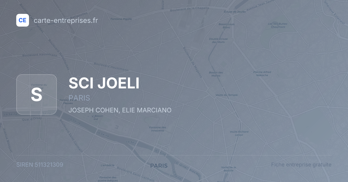 SCI JOELI — 511321309 — fiche entreprise