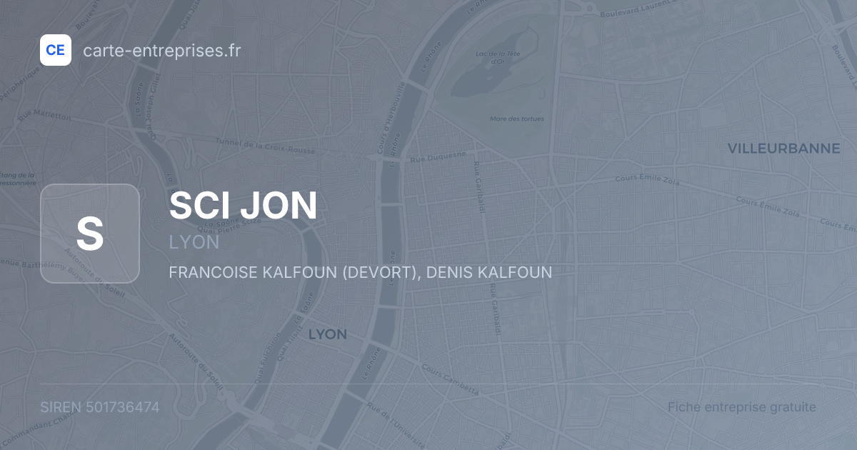 SCI JON — 501736474 — fiche entreprise