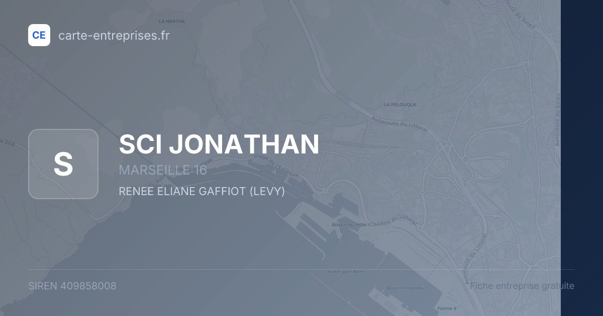 SCI JONATHAN — 409858008 — fiche entreprise