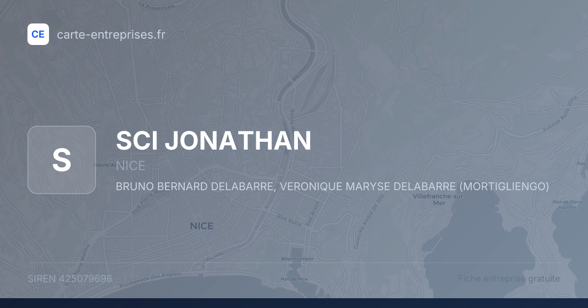 SCI JONATHAN — 425079696 — fiche entreprise