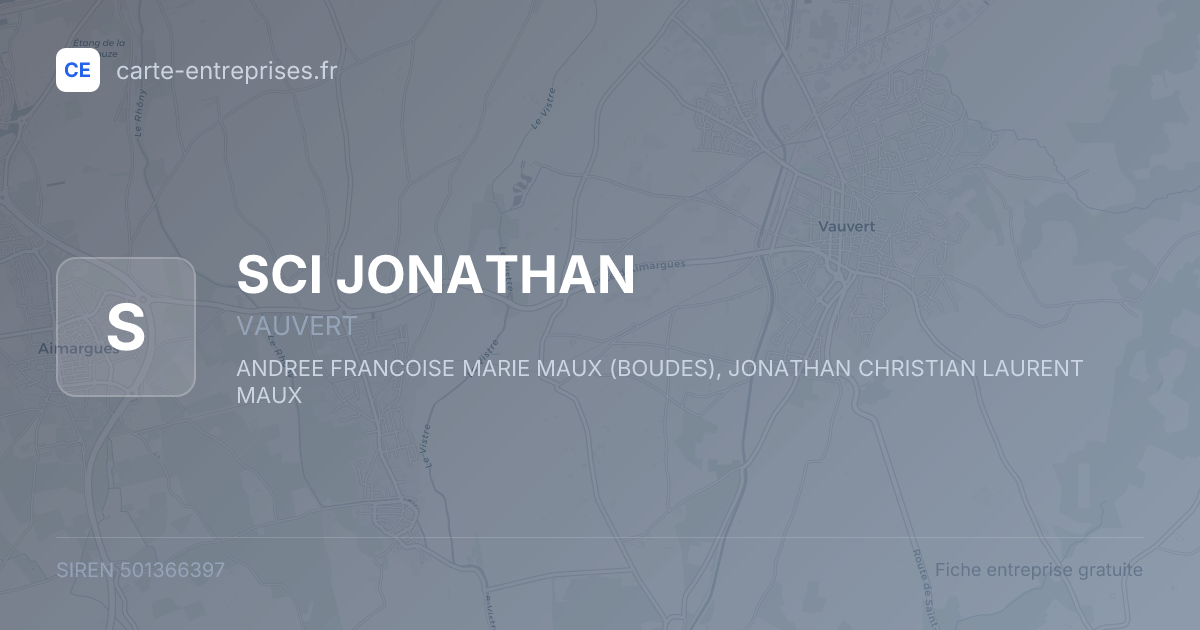 SCI JONATHAN — 501366397 — fiche entreprise