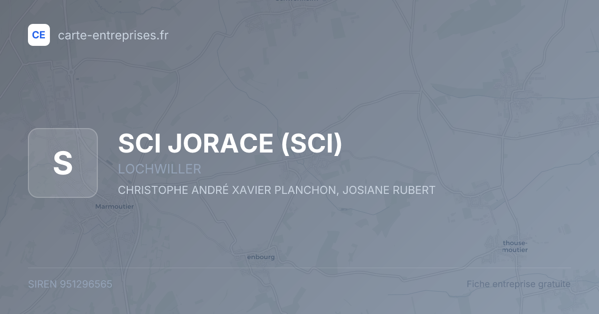 SCI JORACE (SCI) — 951296565 — fiche entreprise