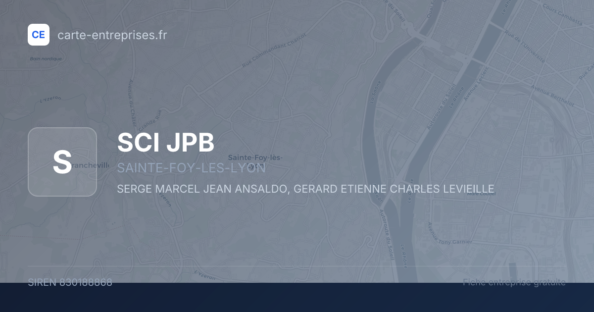 SCI JPB — 830188868 — fiche entreprise