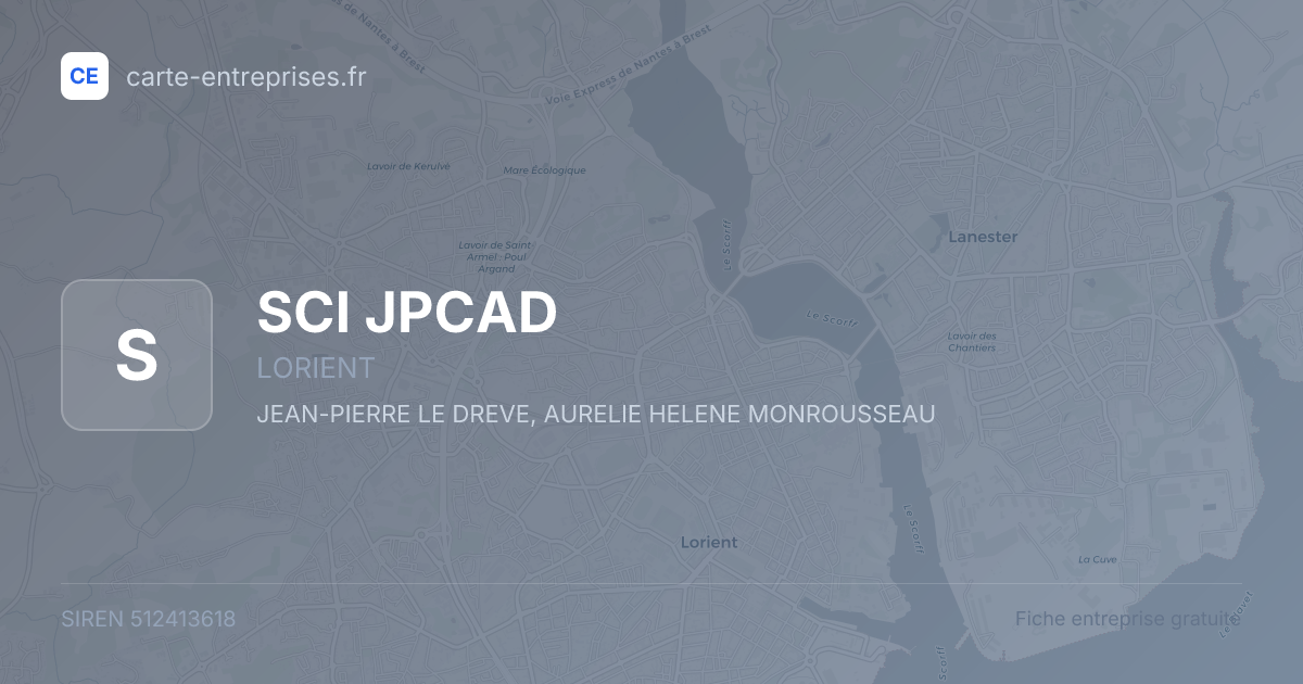 SCI JPCAD — 512413618 — fiche entreprise