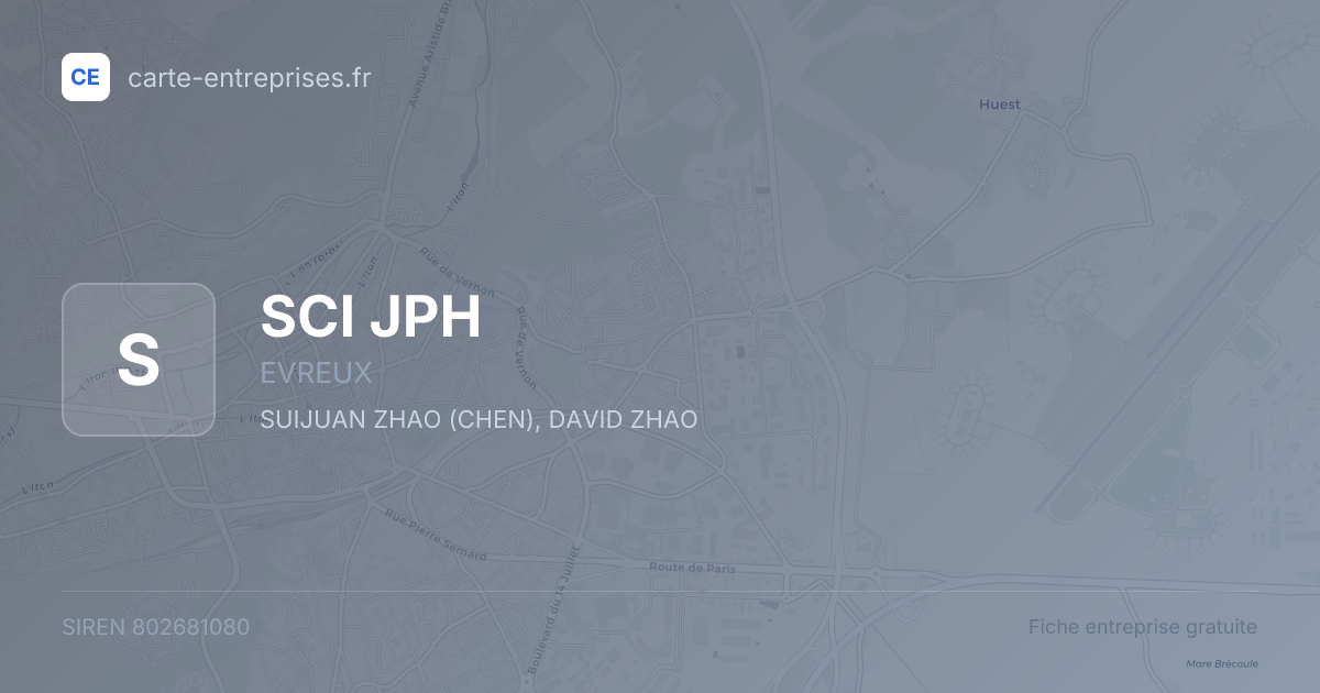SCI JPH — 802681080 — fiche entreprise