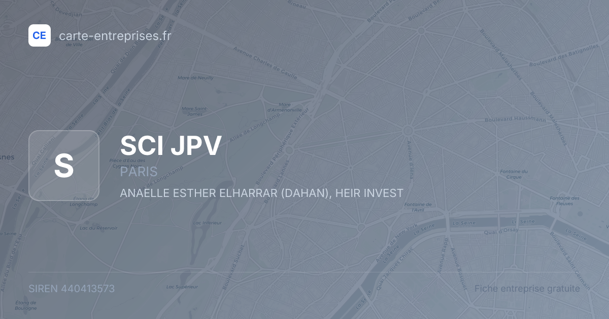 SCI JPV — 440413573 — fiche entreprise