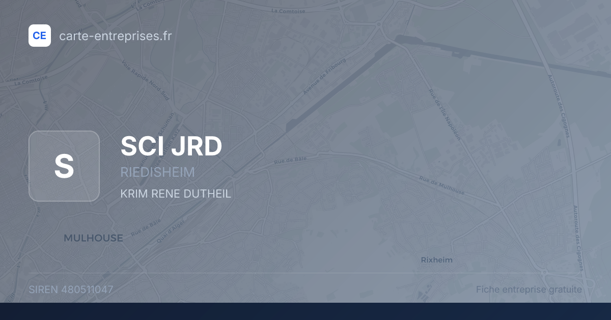 SCI JRD — 480511047 — fiche entreprise