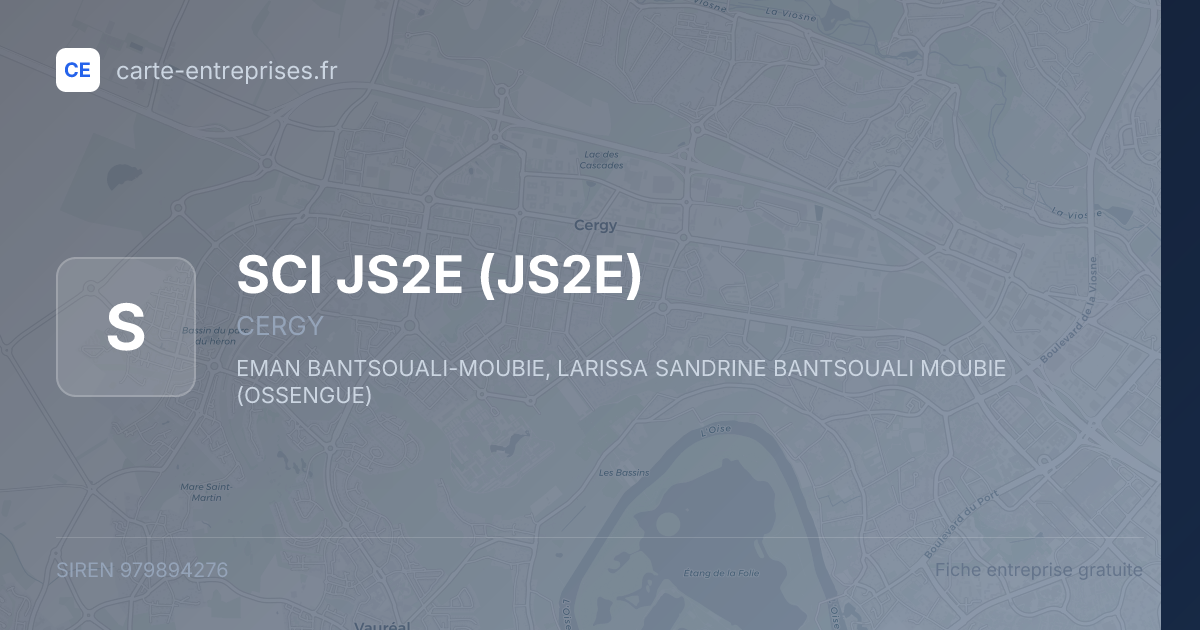 SCI JS2E (JS2E) — 979894276 — fiche entreprise