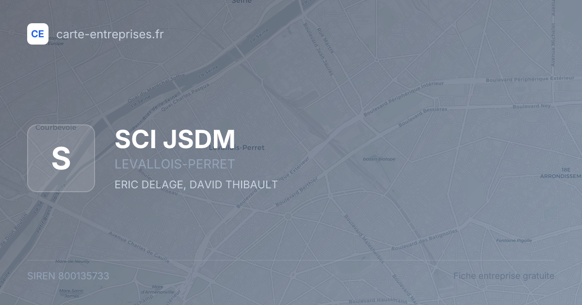 SCI JSDM — 800135733 — fiche entreprise
